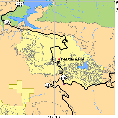 Crestline map