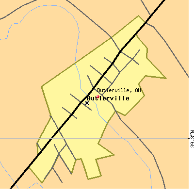 Butlerville map