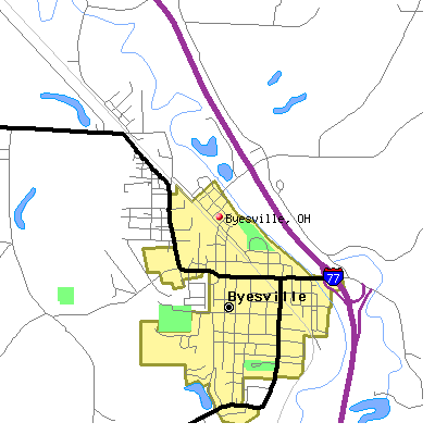 Byesville map