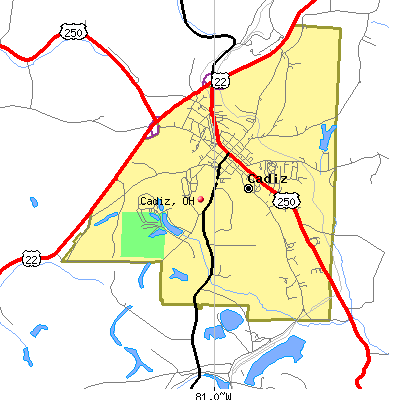 Cadiz map