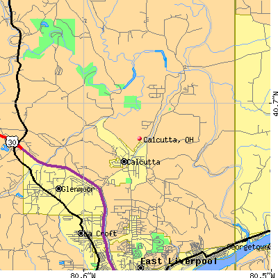Calcutta map