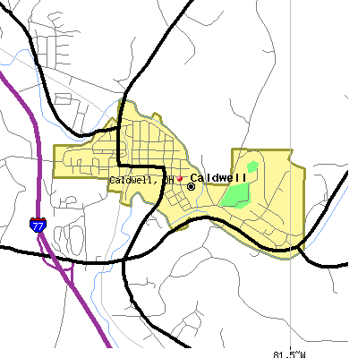 Caldwell map