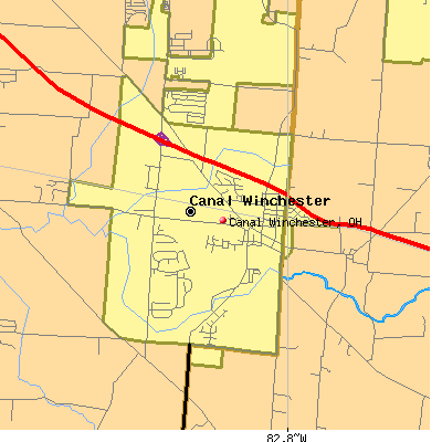 Canal Winchester map