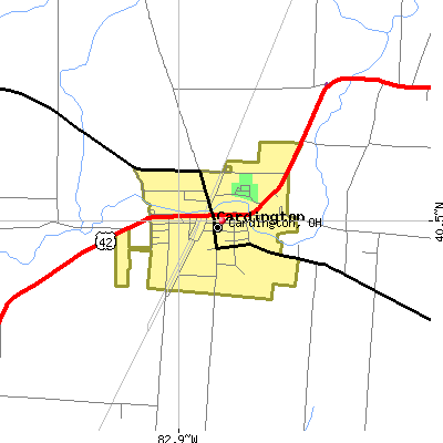 Cardington map