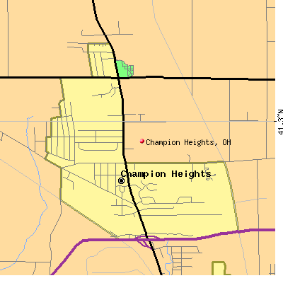 Champion Heights map