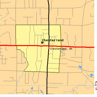 Chesterland map