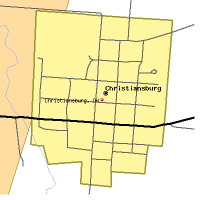 Christiansburg map
