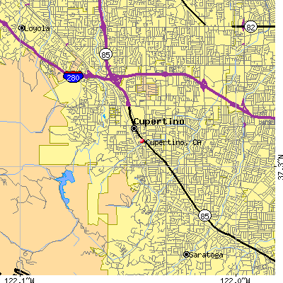 Cupertino map