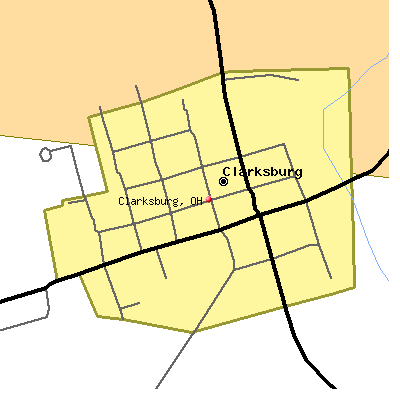 Clarksburg map