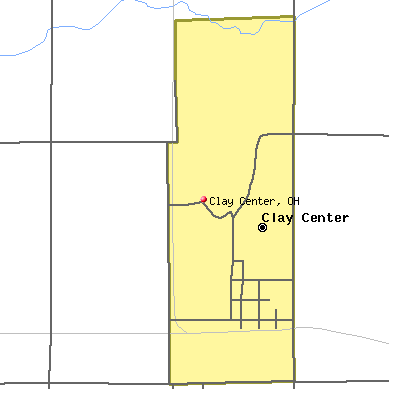 Clay Center map
