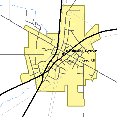 Columbus Grove map