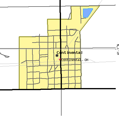Continental map