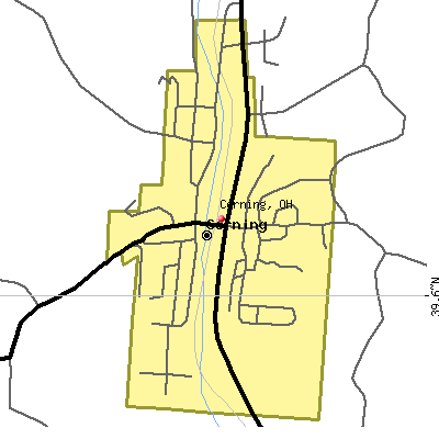 Corning map