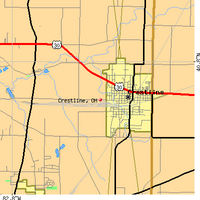 Crestline map