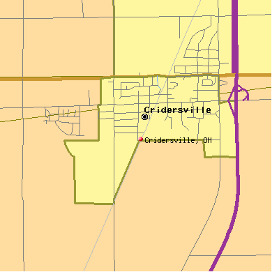 Cridersville map