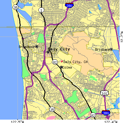 Daly City map