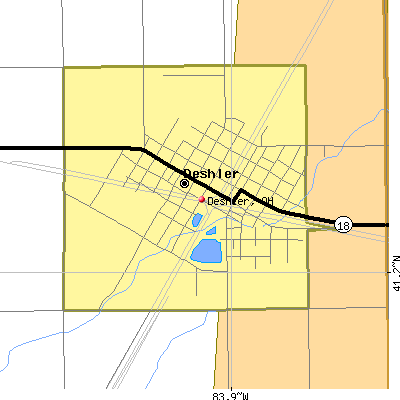 Deshler map