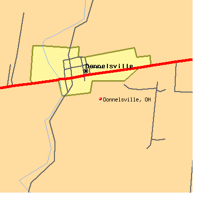 Donnelsville map