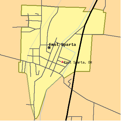 East Sparta map