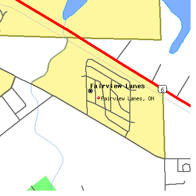 Fairview Lanes map