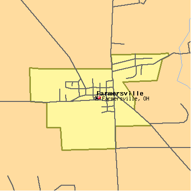 Farmersville map
