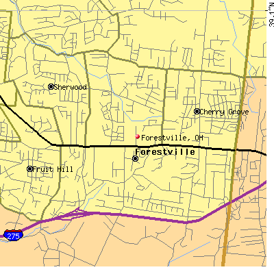 Forestville map