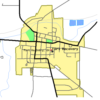 Fort Recovery map