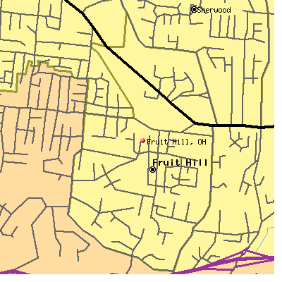 Fruit Hill map