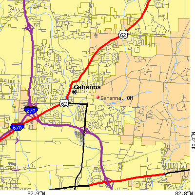 Gahanna map