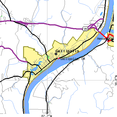 Gallipolis map