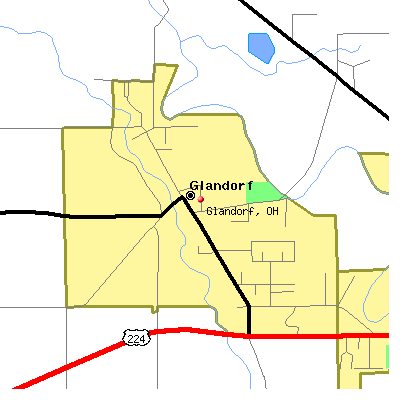 Glandorf map