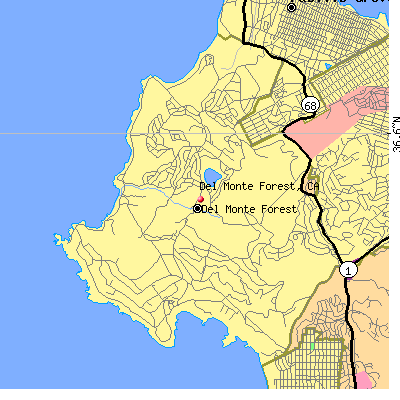 Del Monte Forest map