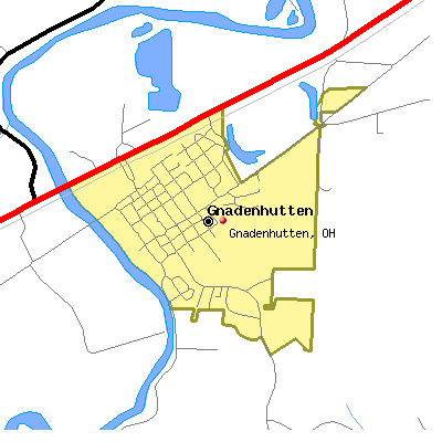 Gnadenhutten map