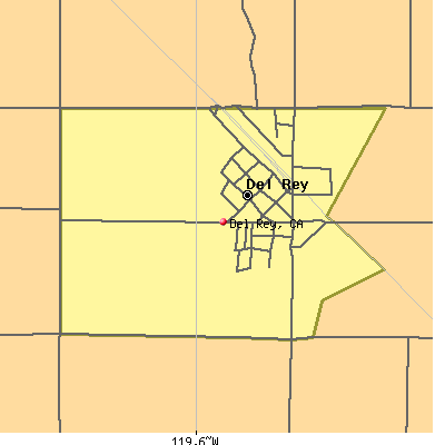 Del Rey map