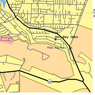 Del Rey Oaks map