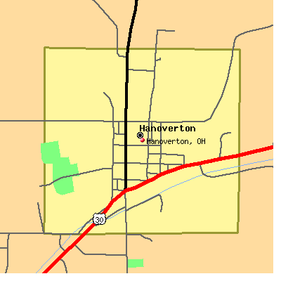 Hanoverton map