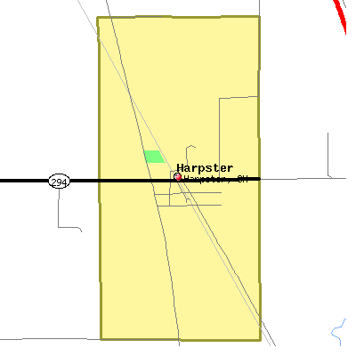 Harpster map
