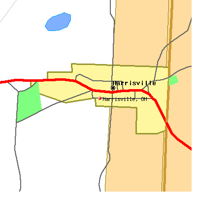 Harrisville map