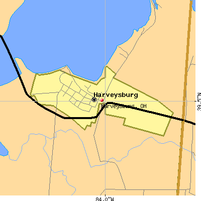 Harveysburg map