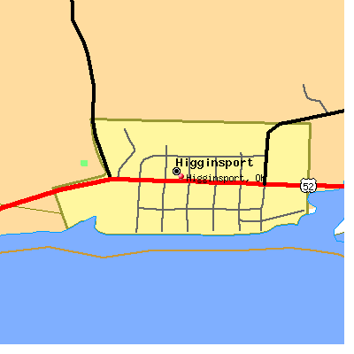 Higginsport map