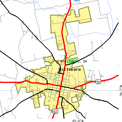 Hillsboro map