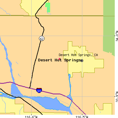 Desert Hot Springs map
