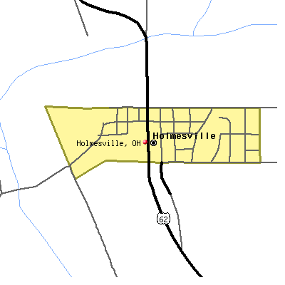 Holmesville map