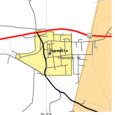 Hopedale map