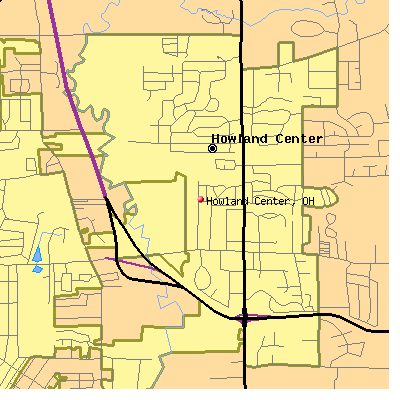Howland Center map