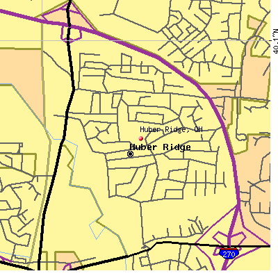 Huber Ridge map