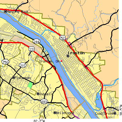 Ironton map