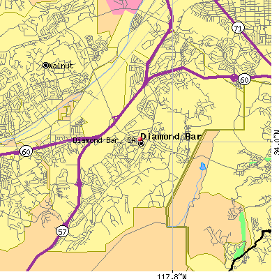 Diamond Bar map