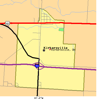 Kirkersville map