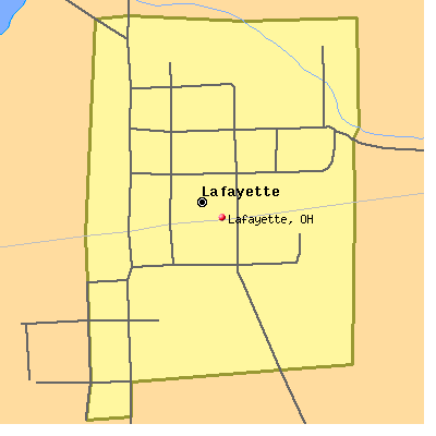 Lafayette map